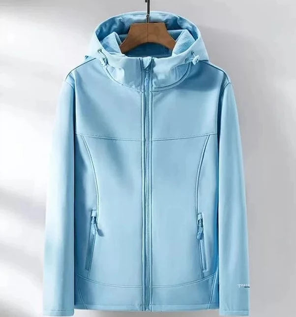 Ready to ship high quality womens  keep warm outdoor wear jackets hiking softshell jackets