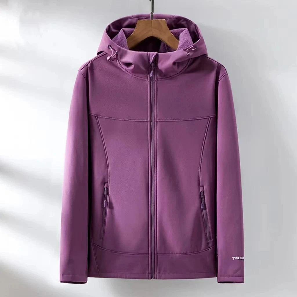 Ready to ship high quality womens  keep warm outdoor wear jackets hiking softshell jackets