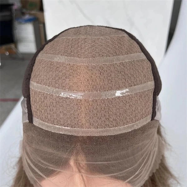 Ready To Ship M16/60 Color Silk Wig Silicone Cap Medical Wig Alopecia Hair Loss Medical Wigs European Virgin Hair
