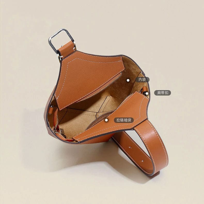 Ready To Ship Vintage Women Leather New Fashion Lady Women'S Small Bucket Tote Shoulder Hand Bags Crossbody Famous Brand