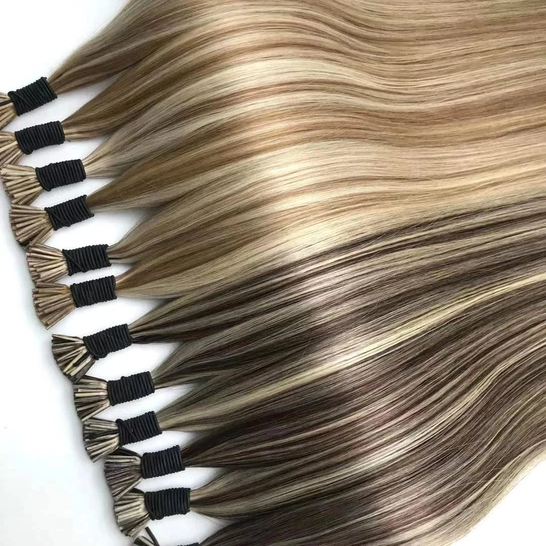 Real human hair bundles raw indian virgin keratin remy hair extension