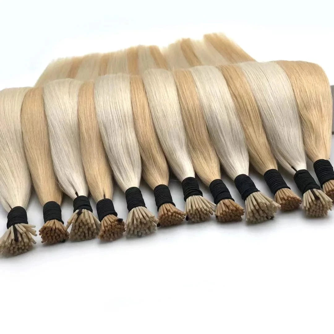 Real human hair bundles raw indian virgin keratin remy hair extension
