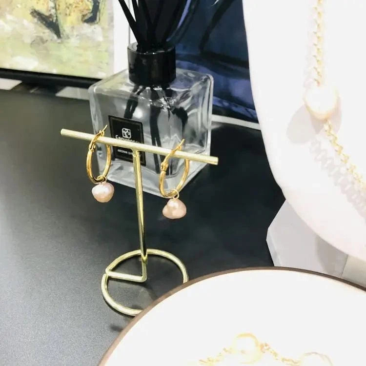 Real Oyster Fresh Water Necklace Bracelet Earrings Jewelries Pearl Set Jewelry Gold 2022 Natural Black Brass Flower 2 Sets NGTC
