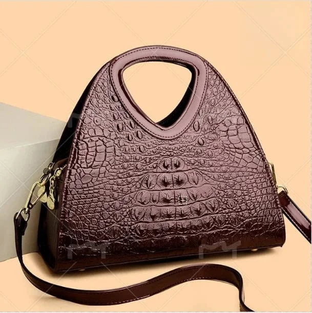 Red 2025 New Product Trend Irregular Shape Pattern Design, Waterproof and Durable Large Capacity PU Women's Bag