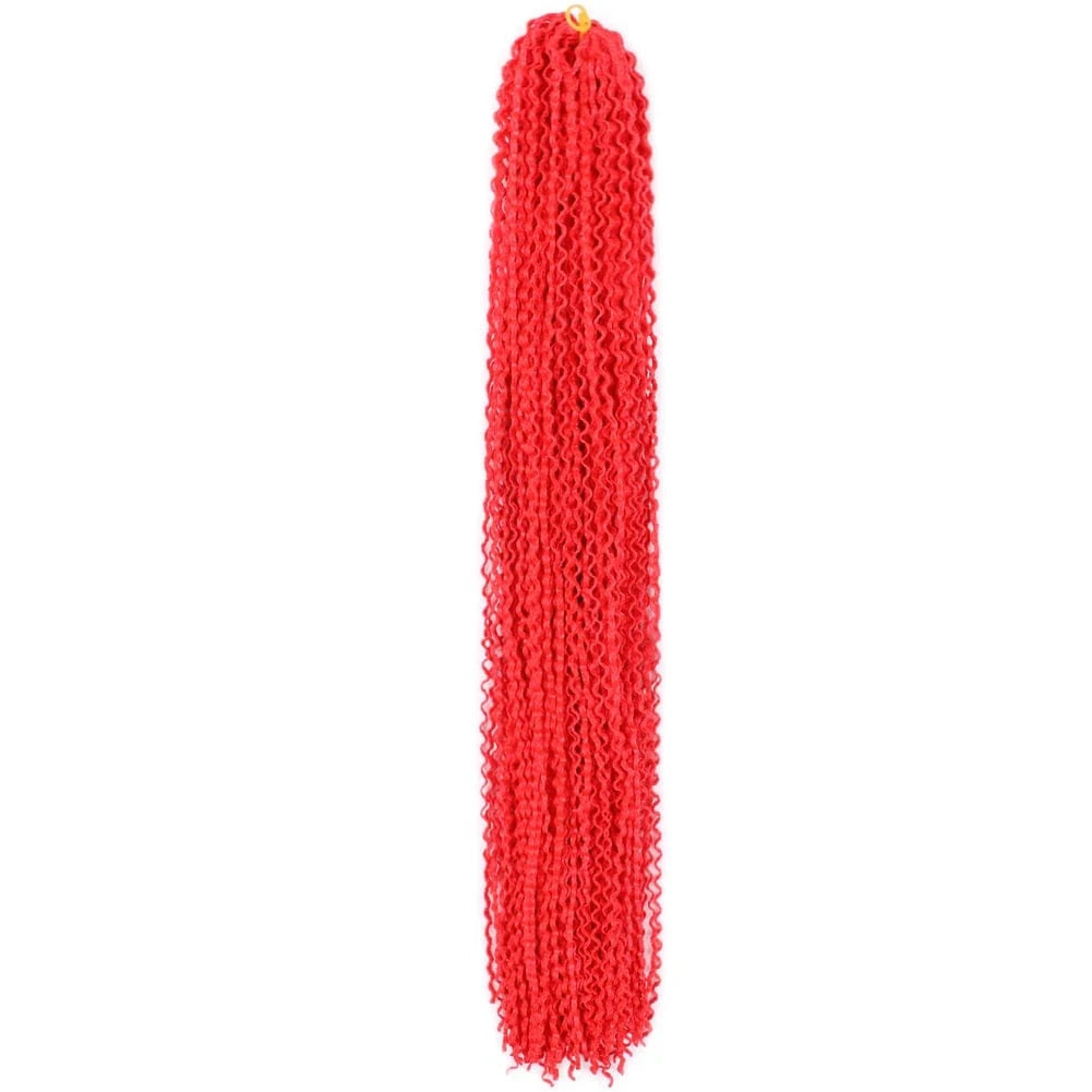 Red# / 22 Inches Zizi Braiding hair Micro Zizi Ombre Blonde Purple Blue Grey colors Synthetic Box Braids hair micro Zizi Crochet Braids Hair