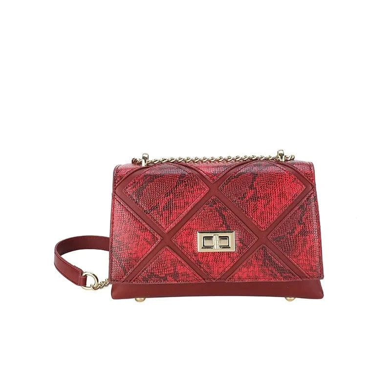 Red Designer Bags Luxury Women Shoulder Crossbody High Quality PU Leather Purses and Handbags 2024