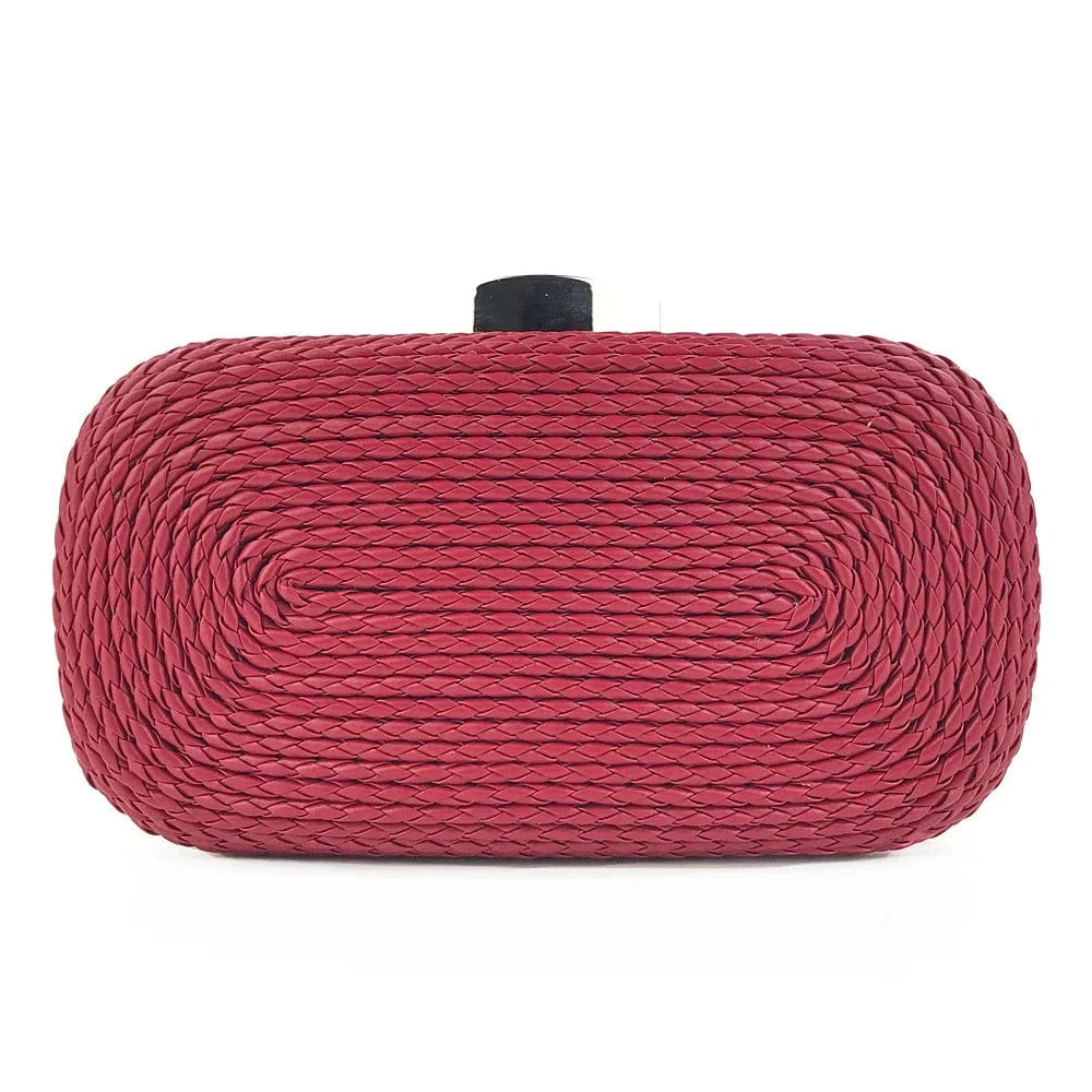 Red Luxury New Design Evening Clutch Crystals Rhinestones Prom Bag Fancy Handbags Purse Wedding Party Bag