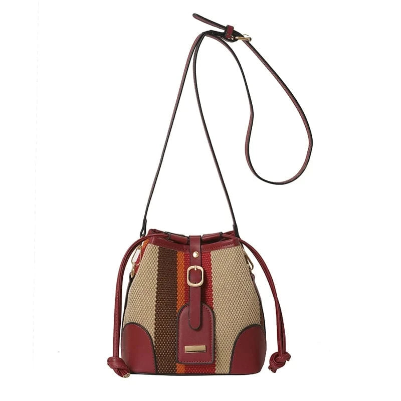 Red Wholesale Luxury Leather Bags Ladies Shoulder Crossbody Tote Famous Designer Women Handbags Purses