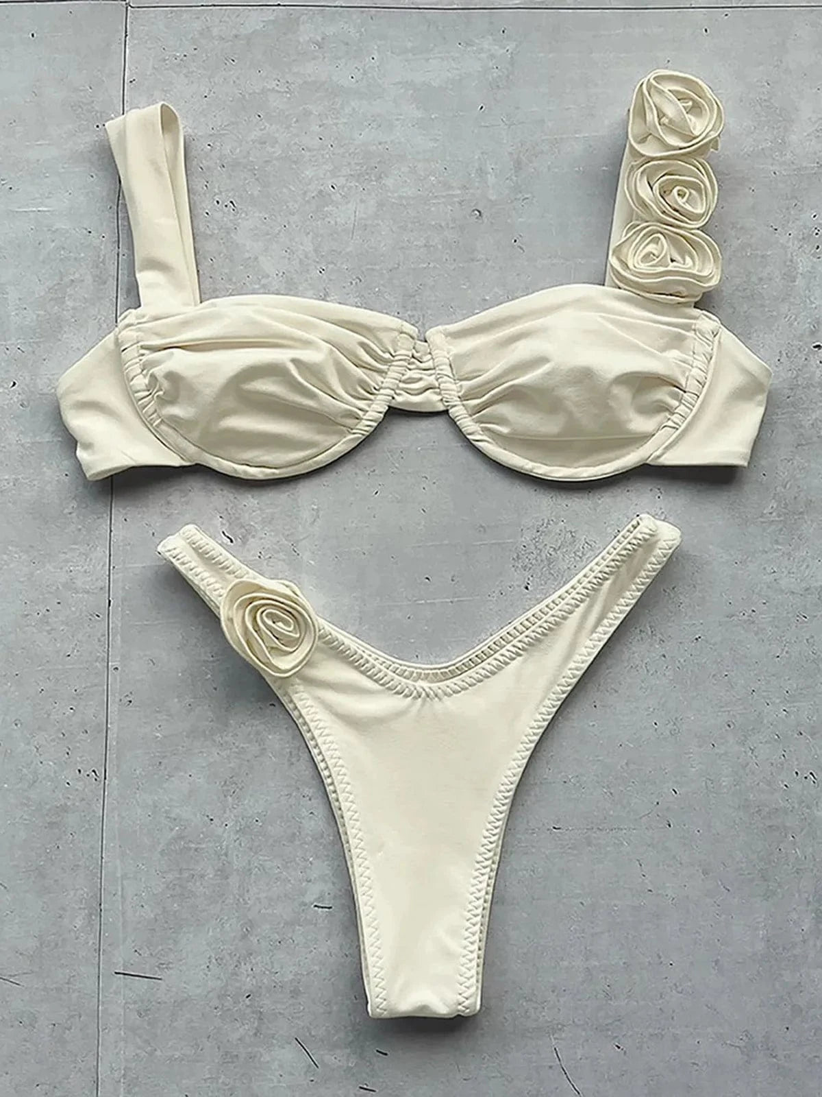 RedPeony Sexy Female Swimwear Floral Bathing Suit Biquini Swimming Suits 2024 New Womens Swimsuit Lace Up Bikini Bikinis S