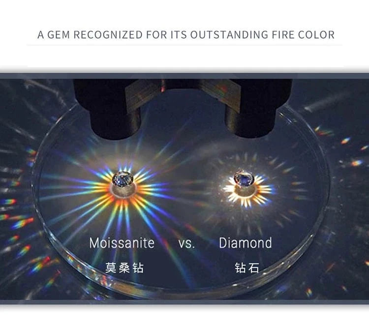 Resizable / silver Moissanite Ring Round Cut Solitaire Ring Platinum Plated Sterling Silver Engagement Promise for Women Dropshipping 0.5-3 Carat