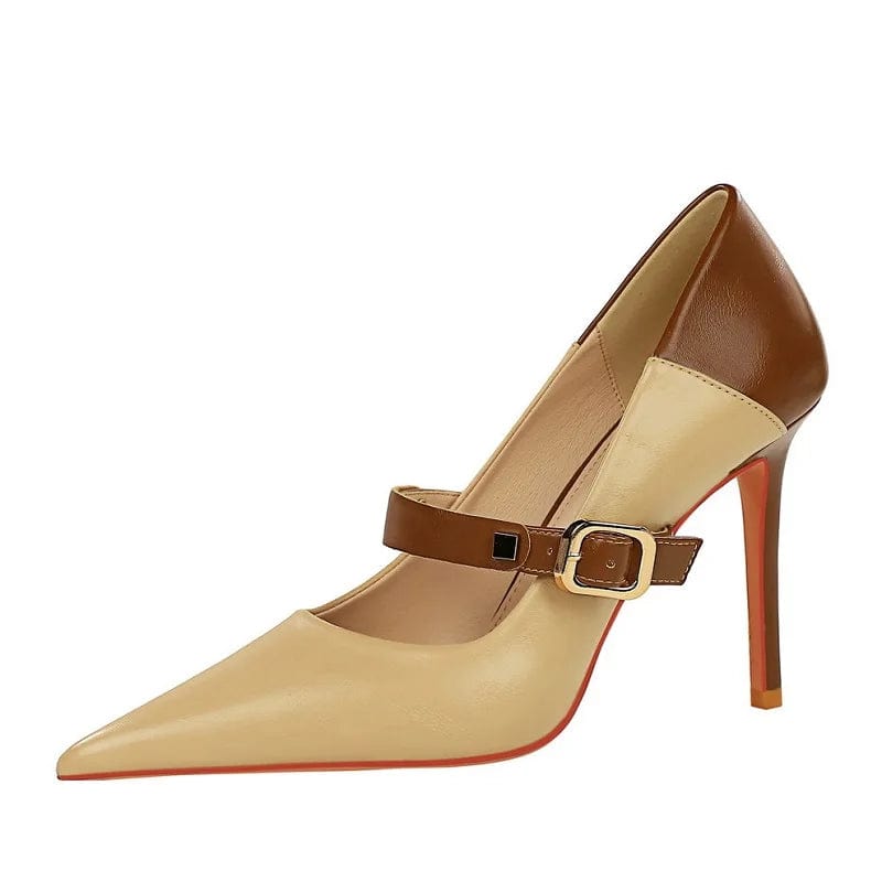 Retro Elegant Vintage Girls Shoes Sweet Party 2024 Pointed toe Sandals 10cm High Heels for Ladies