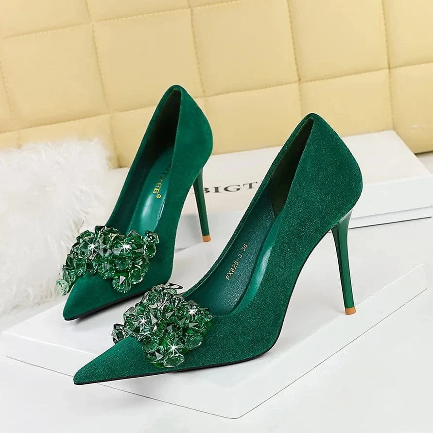 Rhinestone Bow Sandales Talon Femme Latest Design No MOQ 1 Pumps Sexy Ladies Stiletto High Heels for Women