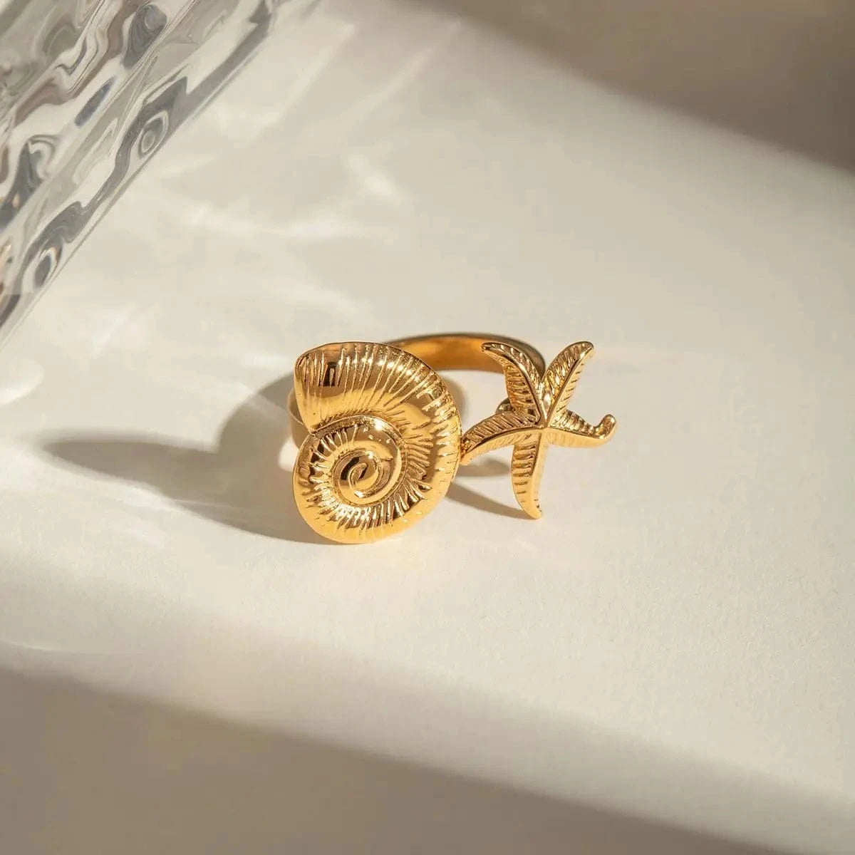 rings 2.64cm / R2545 / R2545 Starfish Conch Open Ring