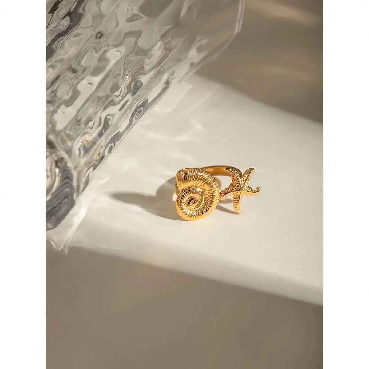 rings 2.64cm / R2545 / R2545 Starfish Conch Open Ring