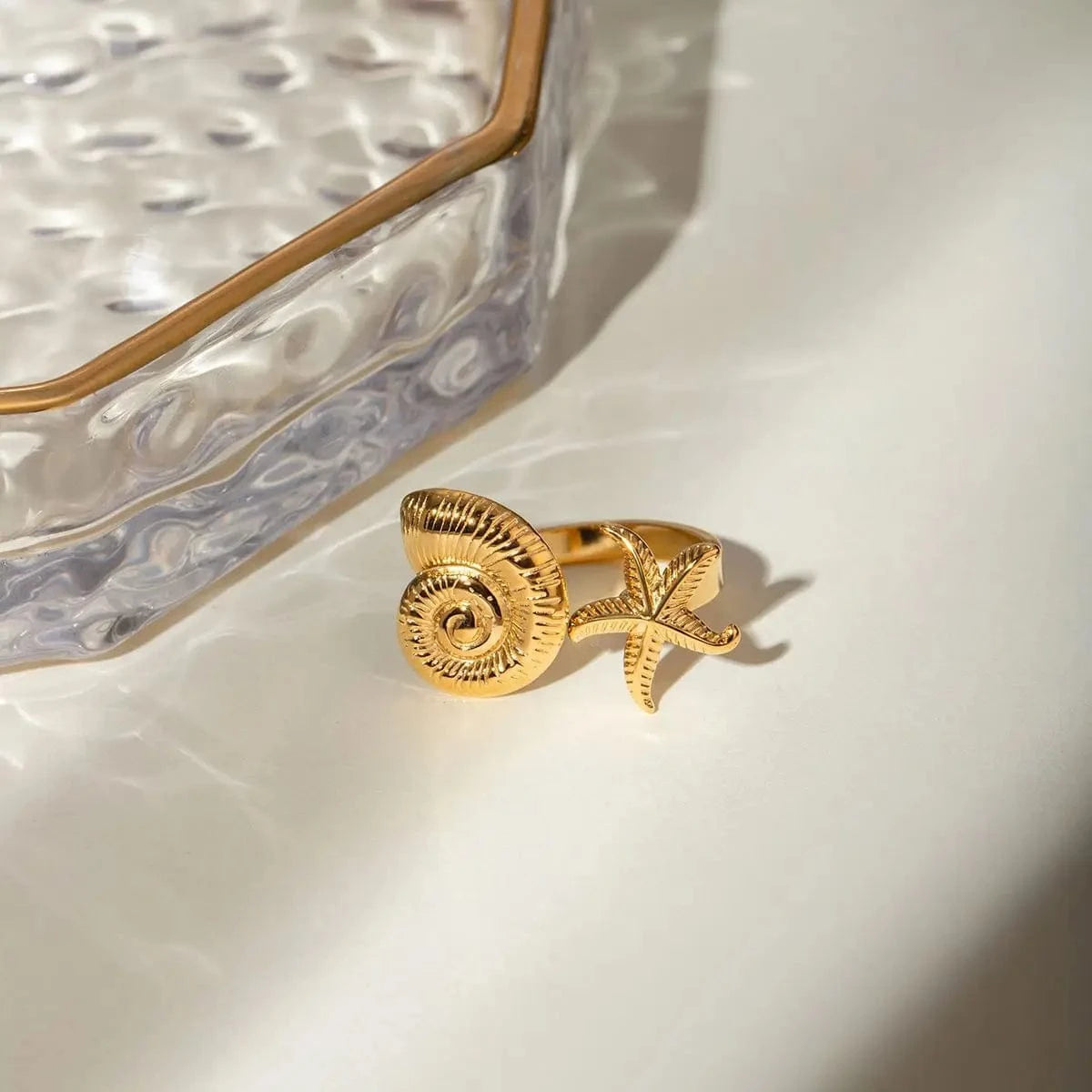 rings 2.64cm / R2545 / R2545 Starfish Conch Open Ring