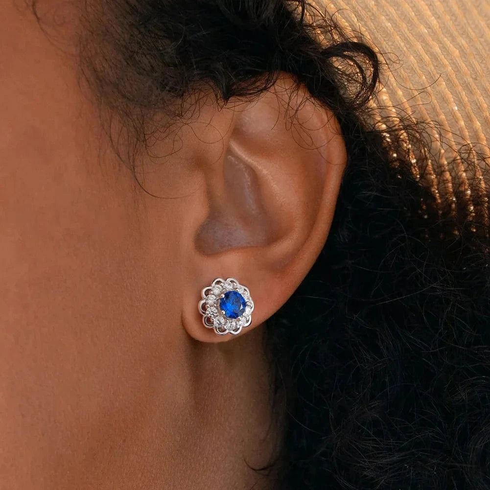 RINNTIN LM 925 Sterling Silver Earrings 8A Zirconia Studs Luxury Party Jewelry Exquisite Female Gift Classic Screw Back Studs