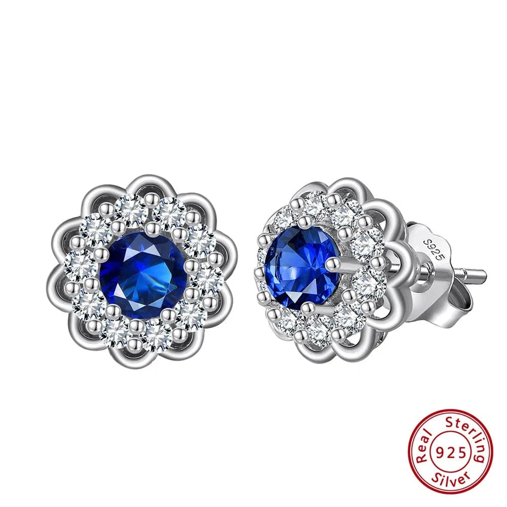 RINNTIN LM 925 Sterling Silver Earrings 8A Zirconia Studs Luxury Party Jewelry Exquisite Female Gift Classic Screw Back Studs