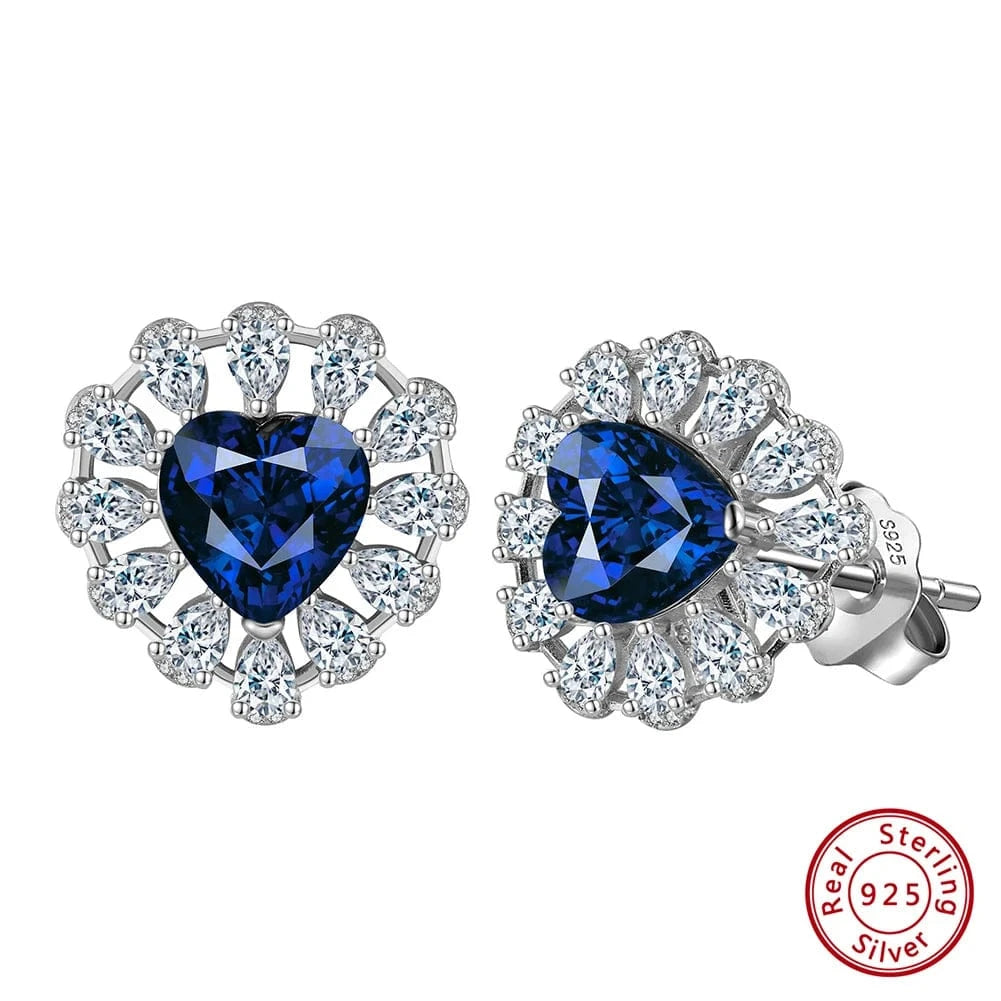 RINNTIN LM 925 Sterling Silver Earrings 8A Zirconia Studs Luxury Party Jewelry Exquisite Female Gift Classic Screw Back Studs