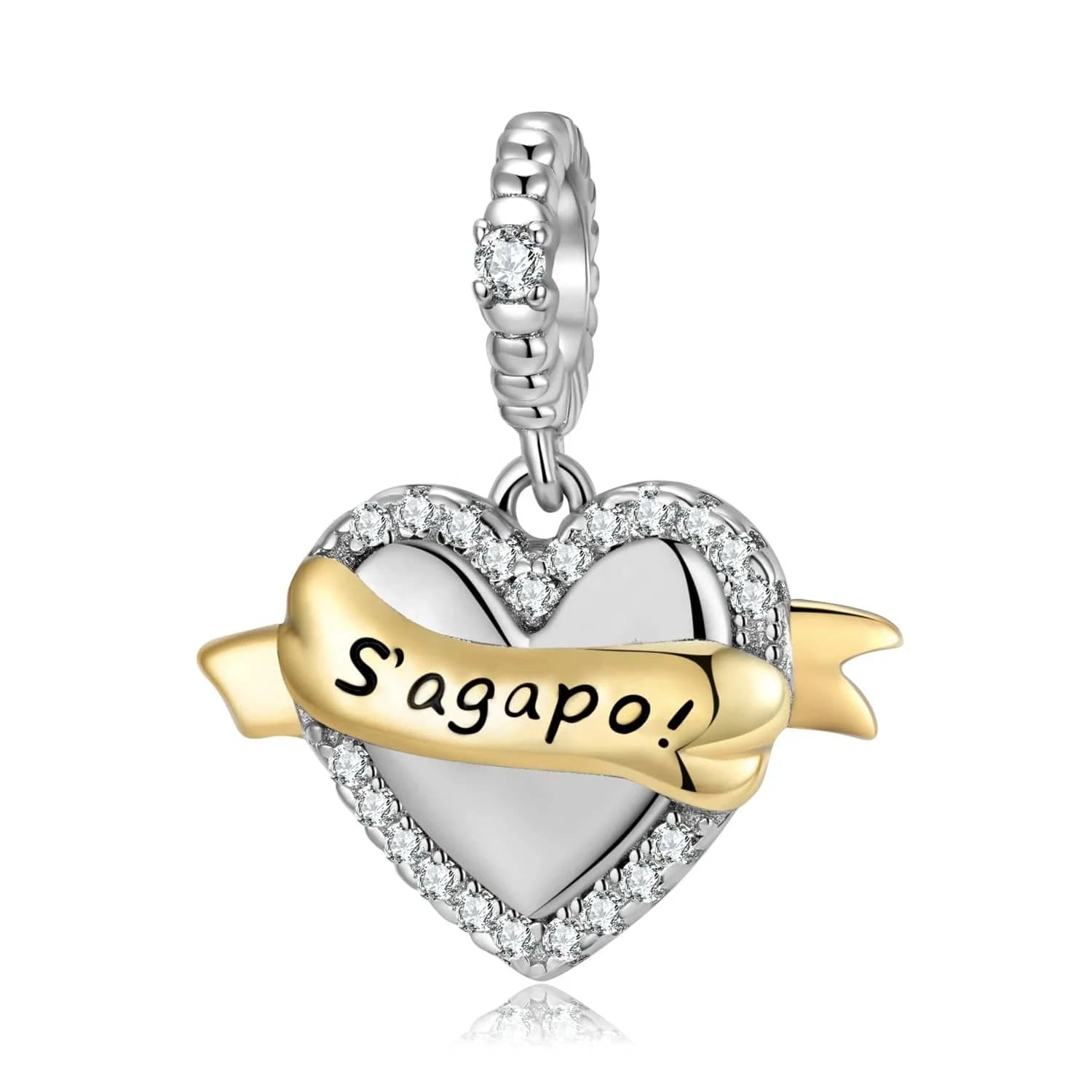 Romantic Bouquet Pendant 925 Sterling Silver with colorful CZ for Women charm bead Rose gold plated jewelry Bracelet Wholesale