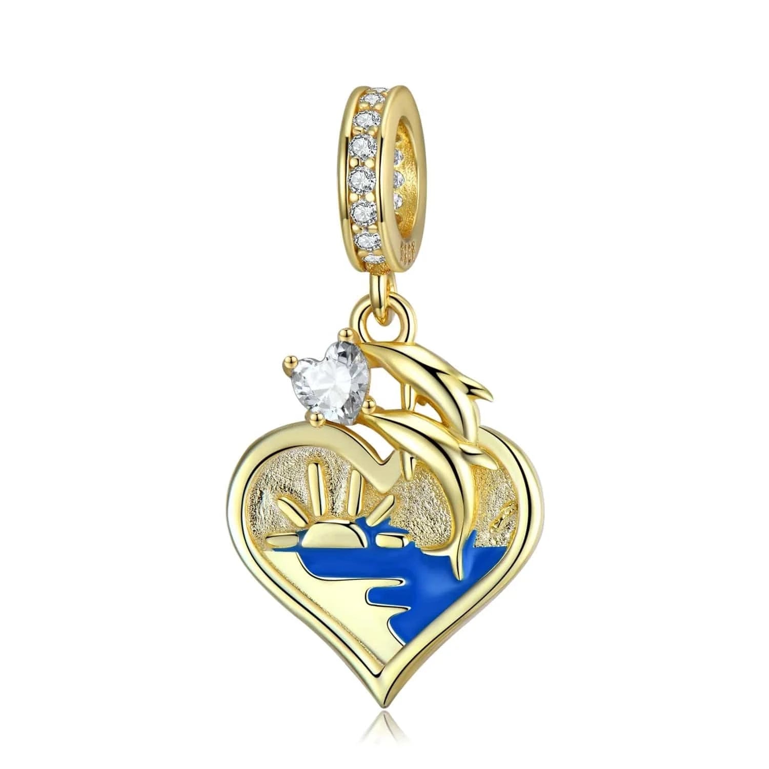 Romantic Bouquet Pendant 925 Sterling Silver with colorful CZ for Women charm bead Rose gold plated jewelry Bracelet Wholesale