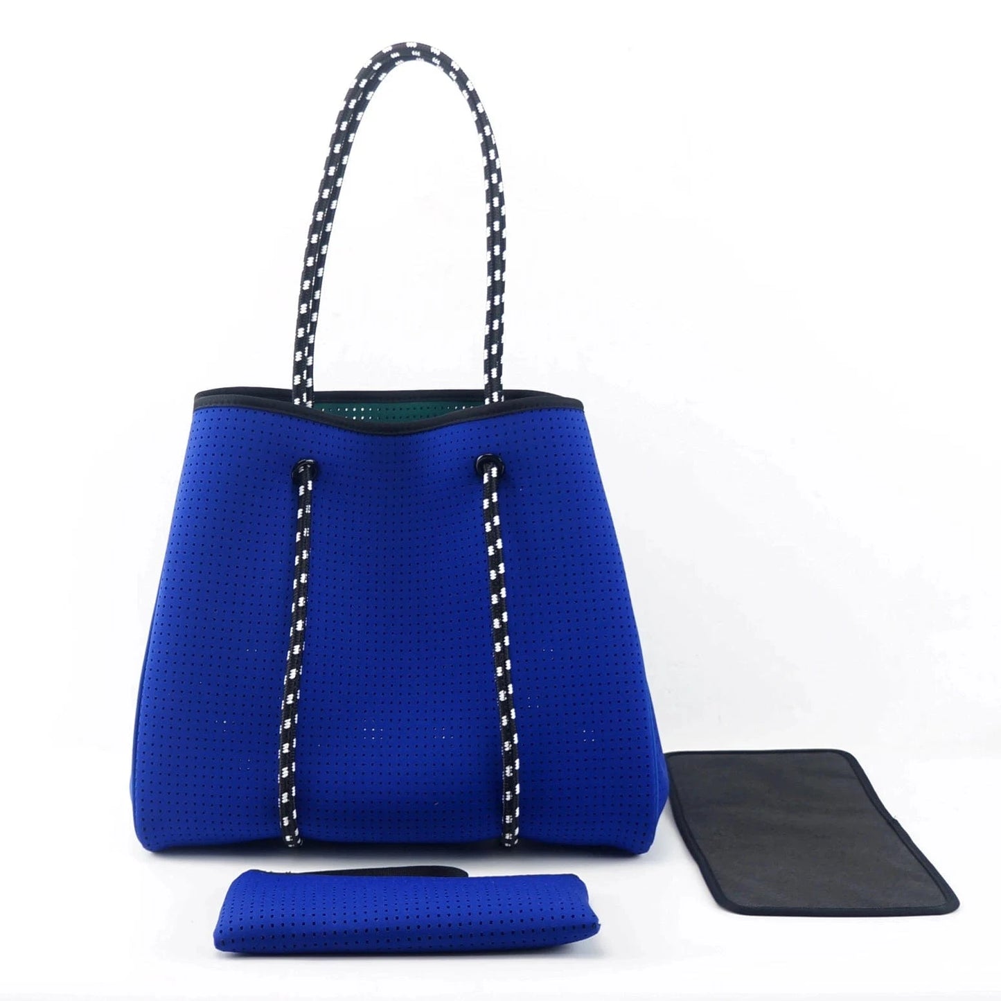 royal blue Beach Bag Hot Selling Fashion Durable Perforated Designer Neoprene Bag Wholesale Neoprene Bags Women Handbags Ladies