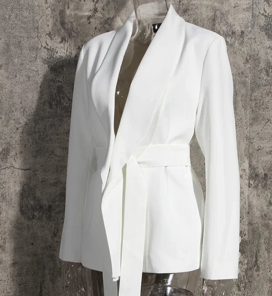 Runwaylover 2025 Korean Style 2023 Ladies Fashion V-Neck Blazer Coats And Pants Suit