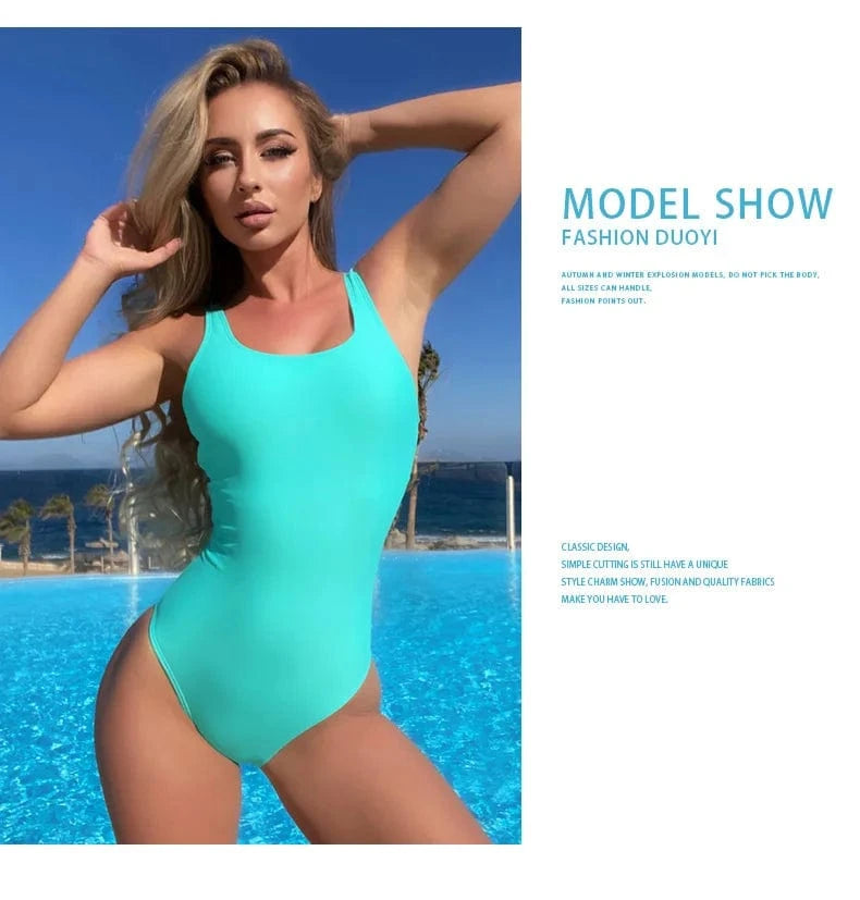S / 3 Solid color Womens Swimwear 2024 One-piece Women's Summer Beachwear