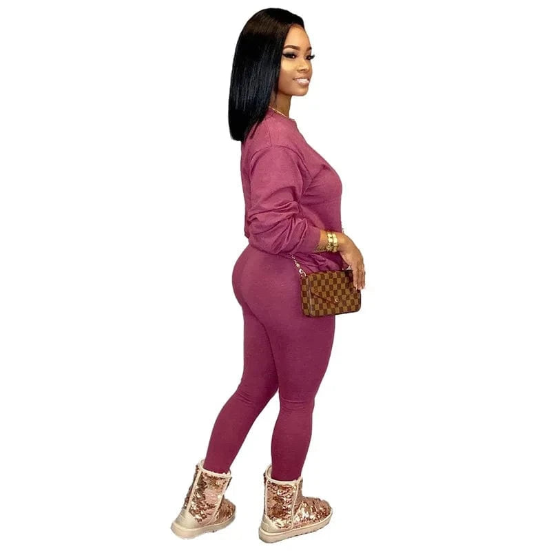 S-5X autumn winter new plus size women two pieces clothes sports wear with hoodie