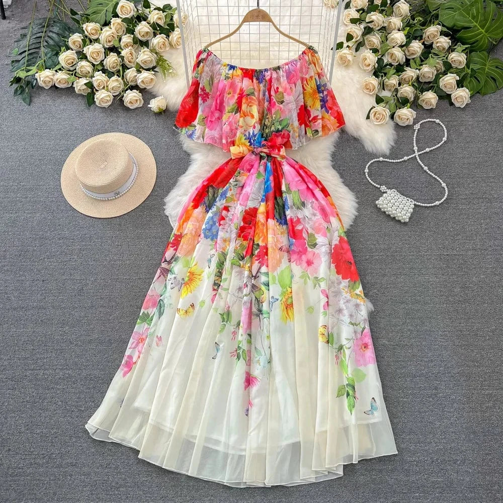 S / apricot 2024 Clothing Manufacturers Custom Woman Clothes Wholesale Apparel Elegant Vintage Lady Stock Long Dresses Casual