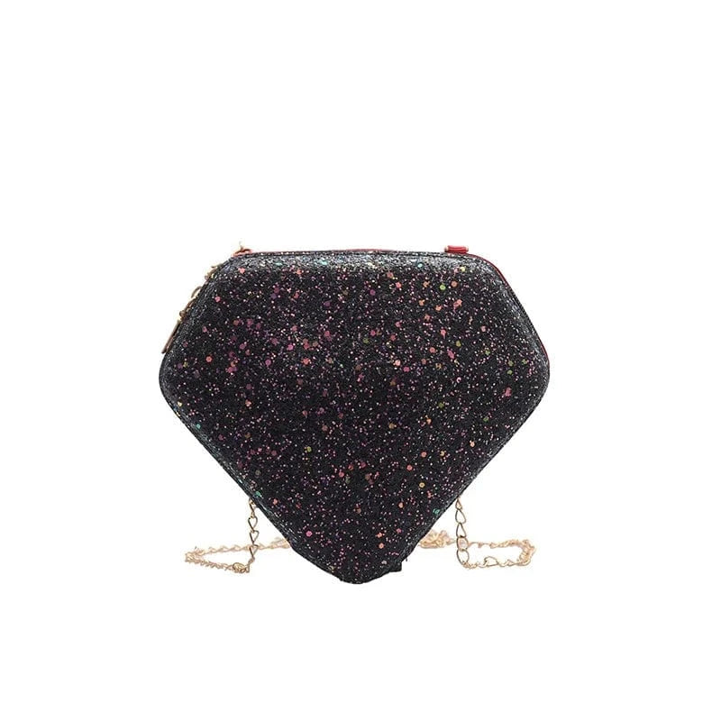S / Black Elegant Glitter Evening Bag Clutch Purses for Women Cocktail Party Wedding Bling Sequin Handbag Clutches Wallets