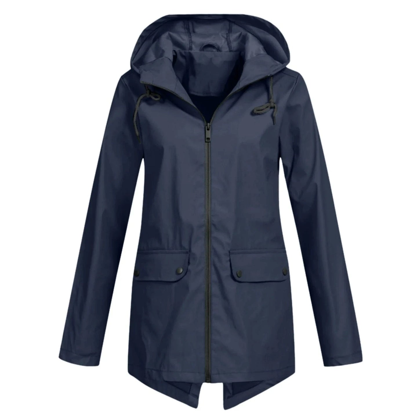 S / Dark blue D0702DJ17 2023 On Sale Plus Size Longline Casual Hooded Shacket Long Jackets For Women Sehe Fashion