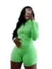 S / Green 2025 Summer Two Piece Shorts Sets Zipper Tracksuit Yoga Fitness Outfits for Women Sport