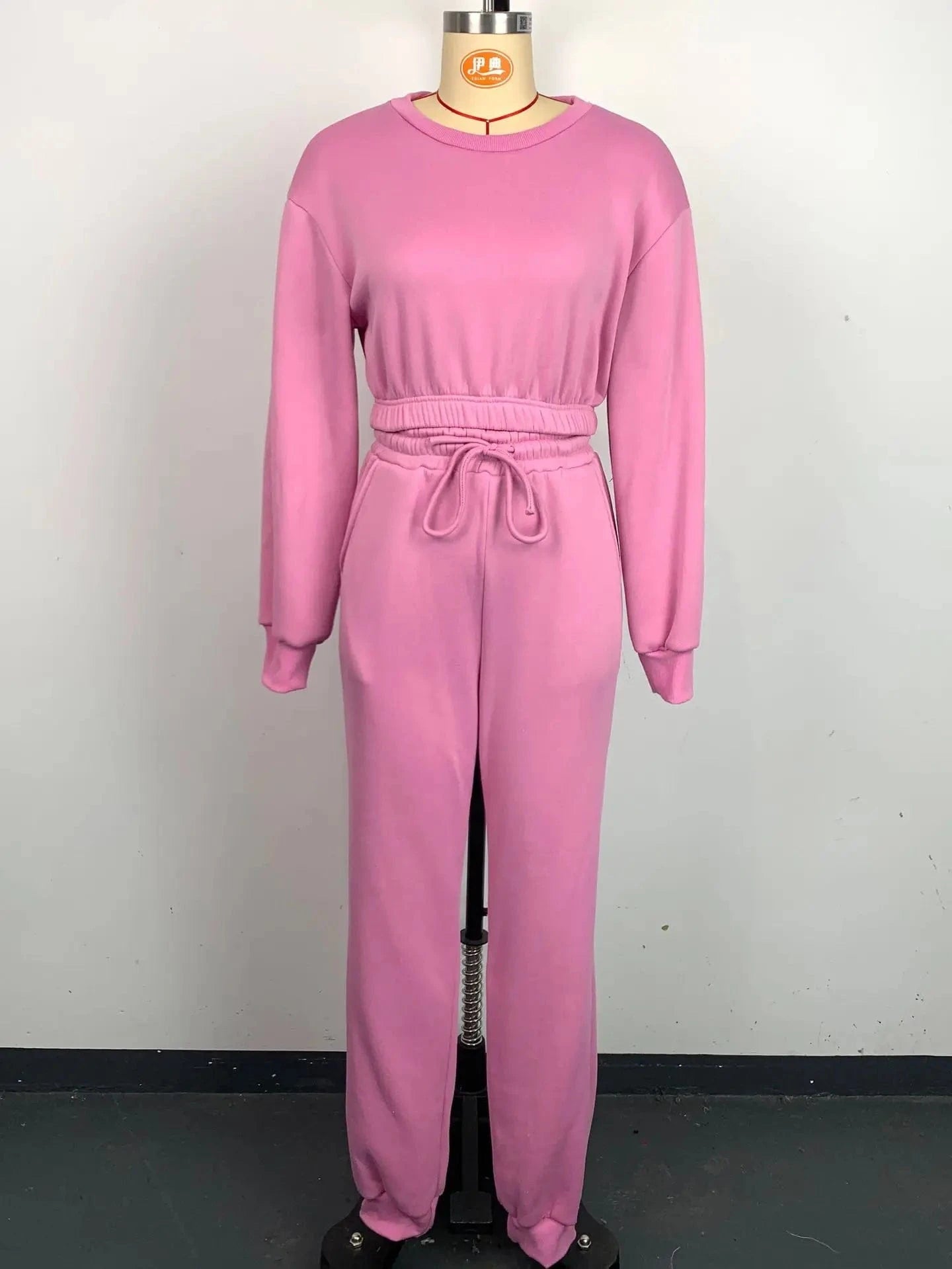 S / Pink 230706 Wholesale New Arrivals 2024 Fall Autumn Clothing Winter Tracksuit Gym Women 2 Piece Sets