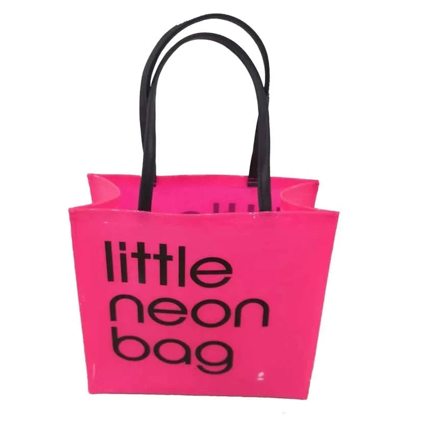 S / Red 2024 hot sale luxury handbags for women little neon bag pvc bags ladies fashion design purses for females