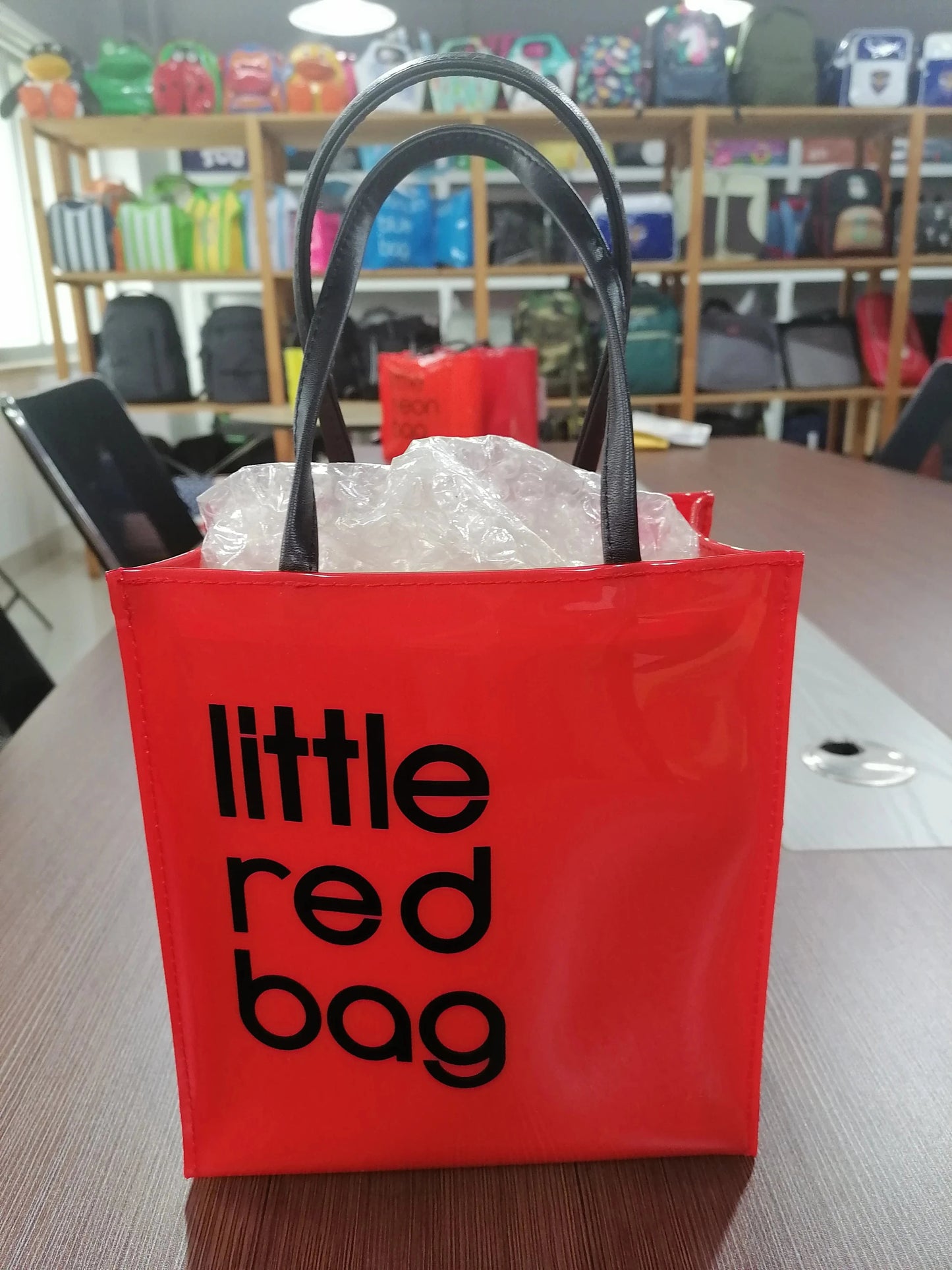 S / Red 2024 hot sale luxury handbags for women little neon bag pvc bags ladies fashion design purses for females