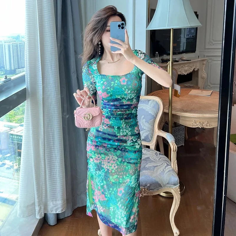 S / same as picture ZYHT 9647 Elegant White Suspend Sun Dresses Women Party Club Wedding Rom A Line Evening Midi Dress