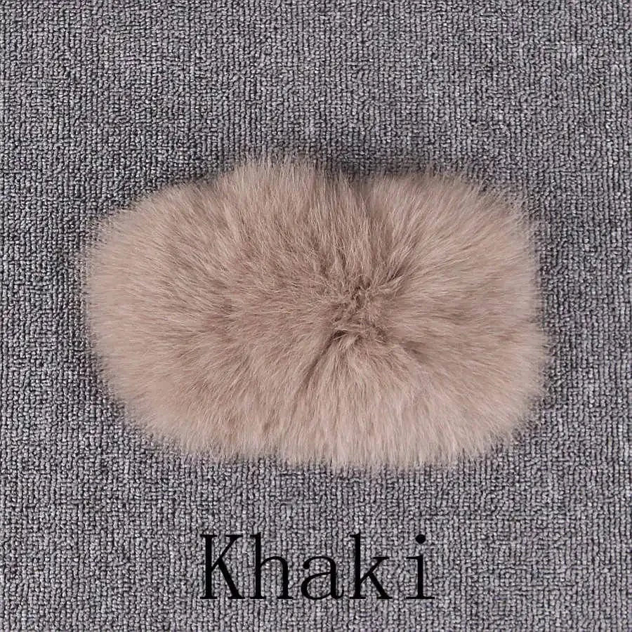 S / taupe QIUCHEN QC21159 Cropped Hooded Jacket Custom Color Label ladies winter warm fluffy fur real fox fur coat