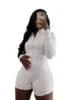 S / White 2025 Summer Two Piece Shorts Sets Zipper Tracksuit Yoga Fitness Outfits for Women Sport