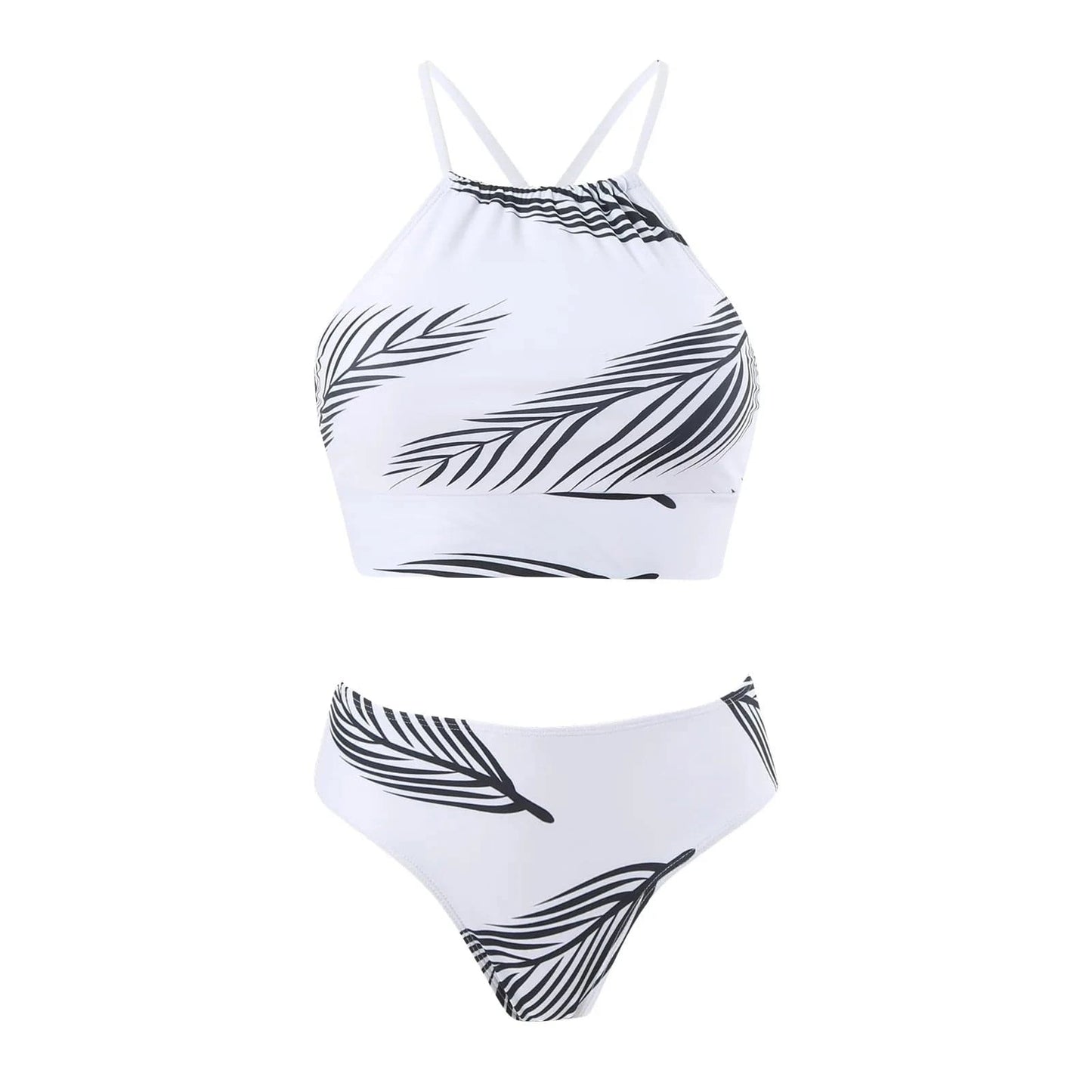 S / Y265 White Swimsuit DAMOCHIC Push Up Bikini Sexy High Waist Bathing Suit Chiffon Swim Skirt Swimwear Beachwear Sexy Casual Three Piece Swimsuit 2024