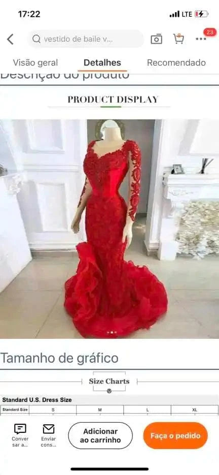 S0048G 2024 New Tempered Fishtail Long Plus XL Backless Sleeveless Printed Pattern Appliques Sexy Classic evening dresses