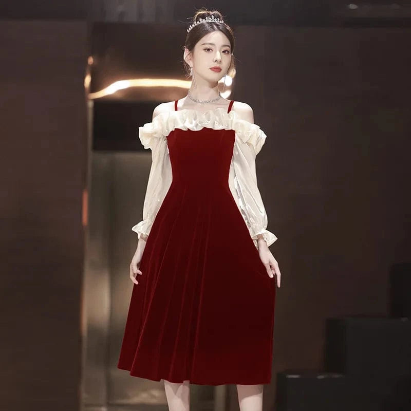 S0783T 2024 Spring Season Hot Selling Off-Shoulder Royal Design Wedding Dress Sexy Elegant Plus Size Evening Gown Half Sleeve