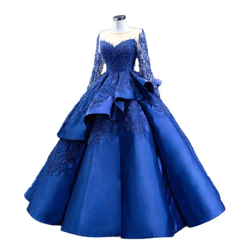 S1204F 2024 New Elegant Bohemian Fishtail Bride Long Sleeves Large Size with Lace Decoration Chapel Train Wedding Dress