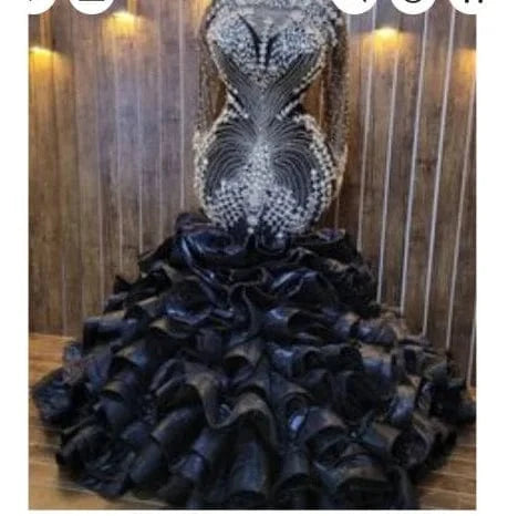 S1617T 2024 Custom High Quality Bridal Wedding Dress Long Sleeve Mermaid Bohemian Style Wrap Pattern Lace-up Chapel Train Lace