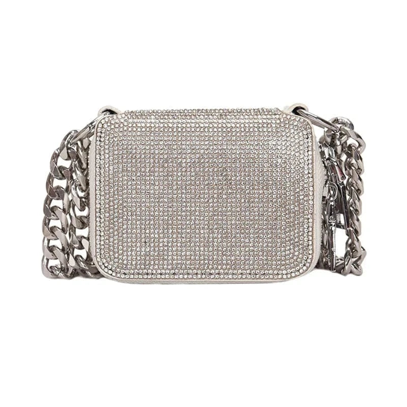 Sale high fashion Wedding Party Shoulder shoulder handbag Bling Luxury Saddle Bag women lady Rhinestone handbag