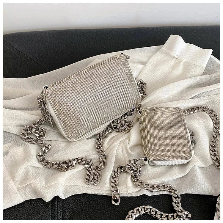 Sale high fashion Wedding Party Shoulder shoulder handbag Bling Luxury Saddle Bag women lady Rhinestone handbag