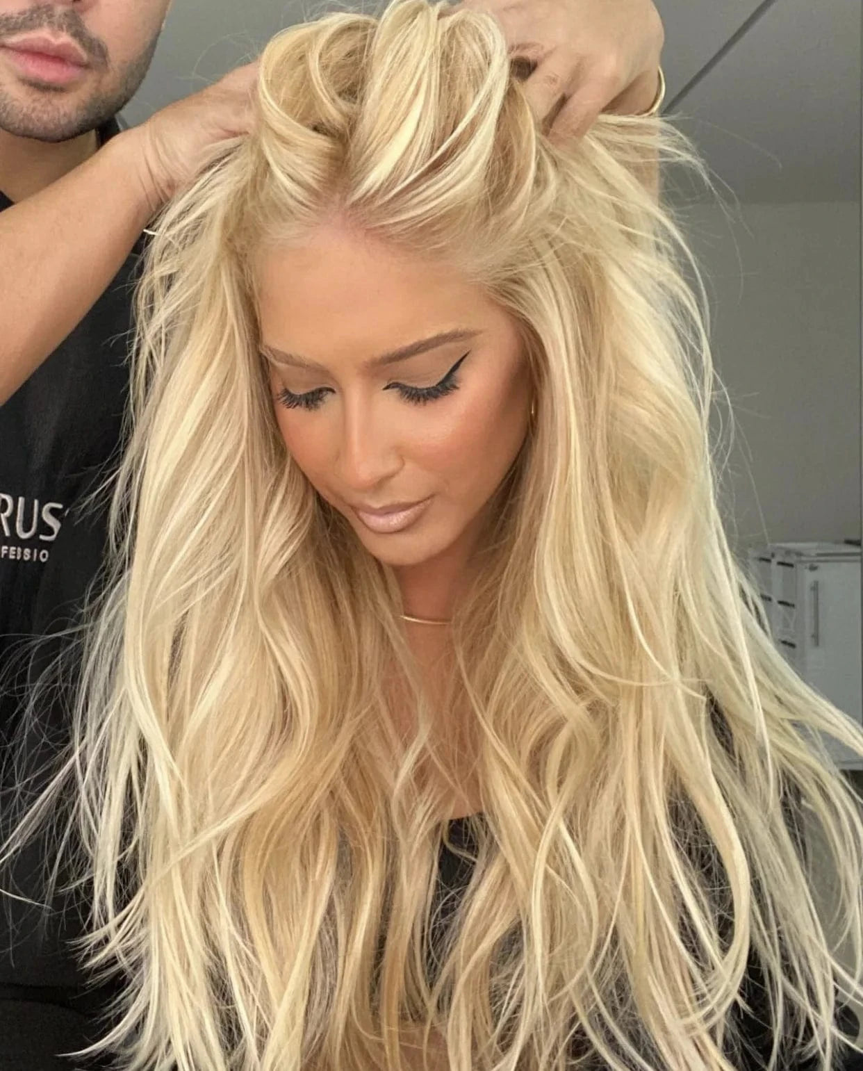 Salon Level 613 Blonde 27 Color Loose Wave Bleached Invisible Knots Virgin Russian Cuticle Aligned Hair HD Lace Front Wigs
