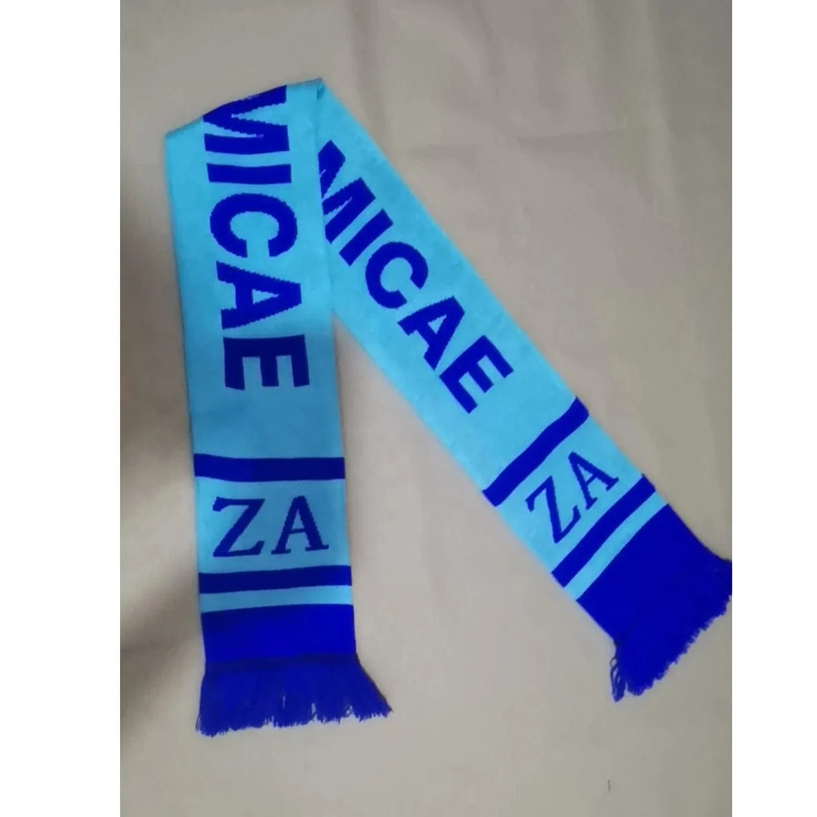 scarf hat set customized logo sport football Sorority Organization scarf Blue ZA 1948 Winter Knit Hat Zeta Amicae Scarves Beanie Sets