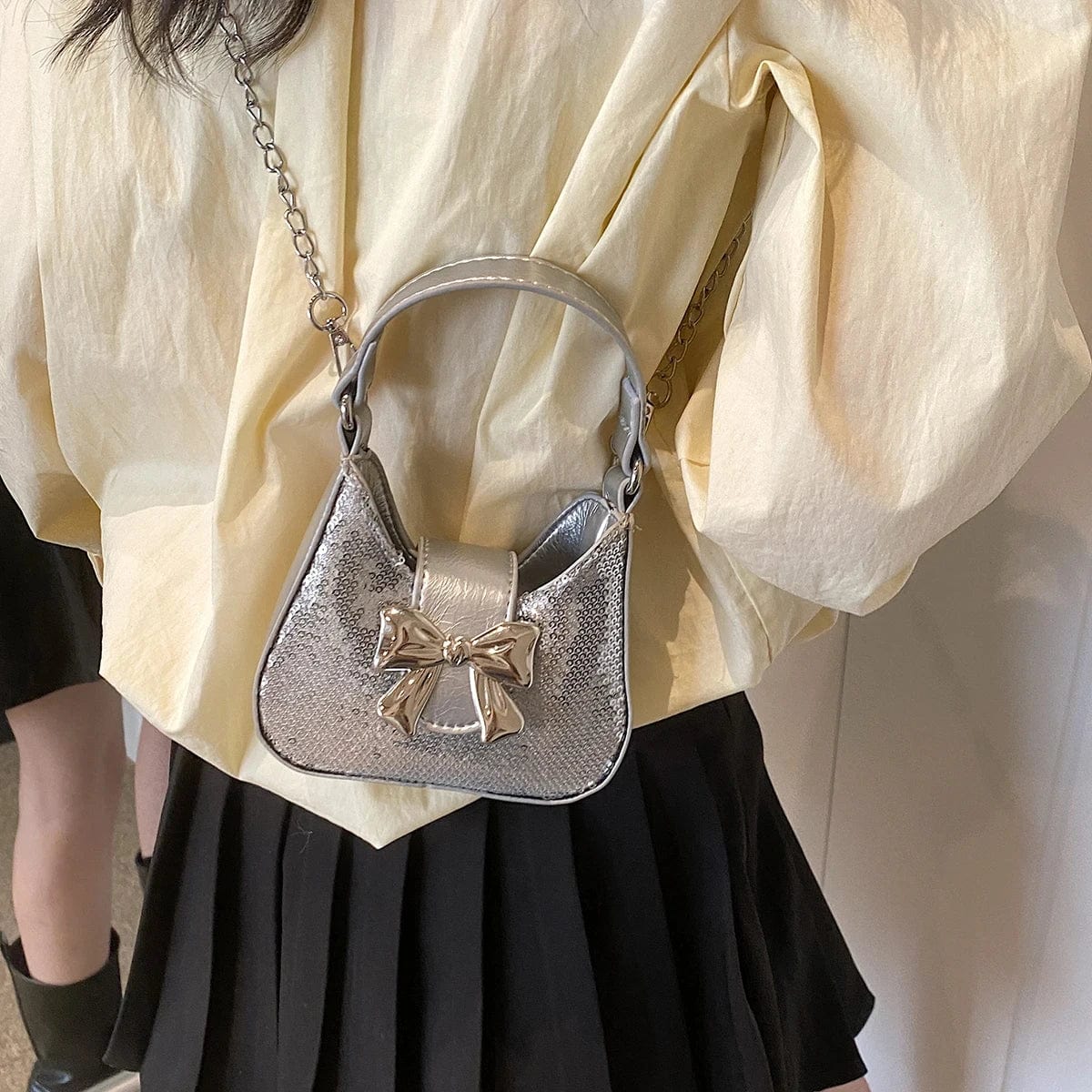 Sequin Crossbody Bags for Women 2024 Luxury Designer Trend Chain Shoulder Women's Mini Bags