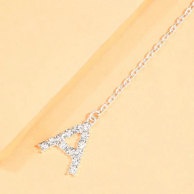 sexy / silver Sexy Letter A Rhinestone Leg Chain for Women Fashion Crystal Alphabet Elastic Thigh Chain Body Jewelry Wholesale