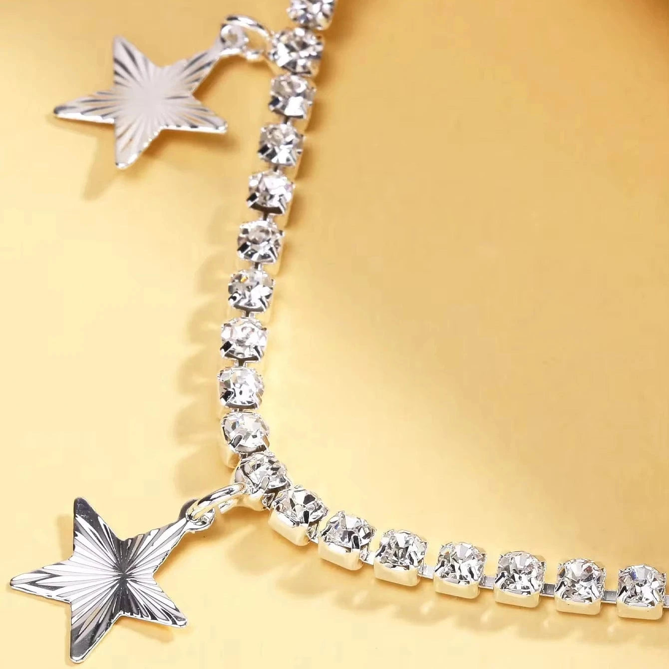 Sexy Simple Star Design Full Rhinestone Waist Chain Jewelry For Women Girls Bikini Party Belt Body Chain Accessories